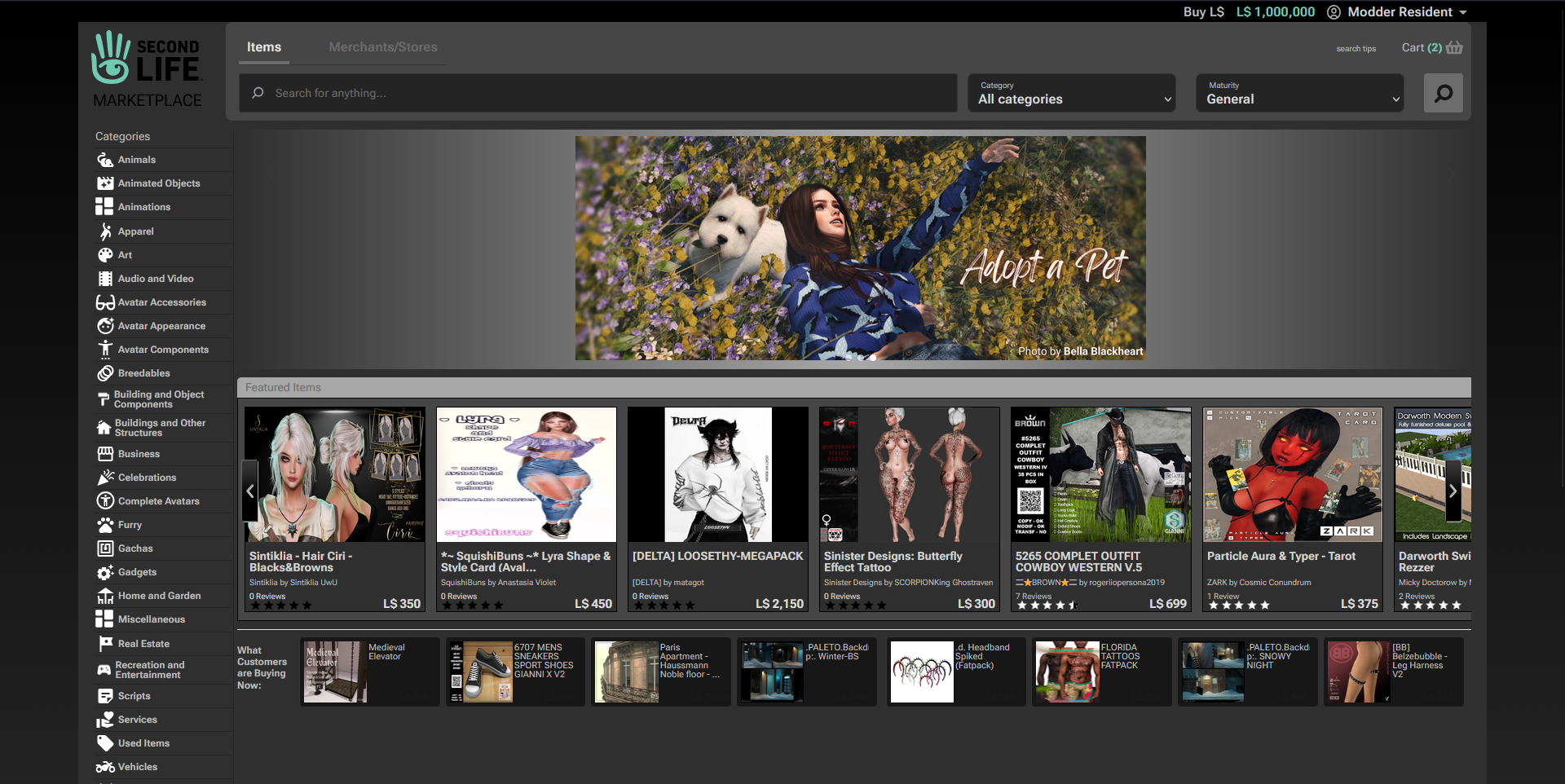 Modded Theme - Dark Monochrome, Front Page